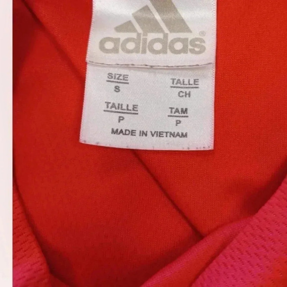 💥HOST PICK💥 Adidas Snap Crackle Pop Short  Red Sleeve Top Size Small - Picture 7 of 8
